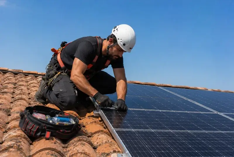 Maintenance et monitoring de panneaux solaires à Esquiule
