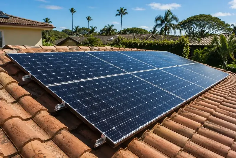 Installation de panneaux solaires à Esquiule